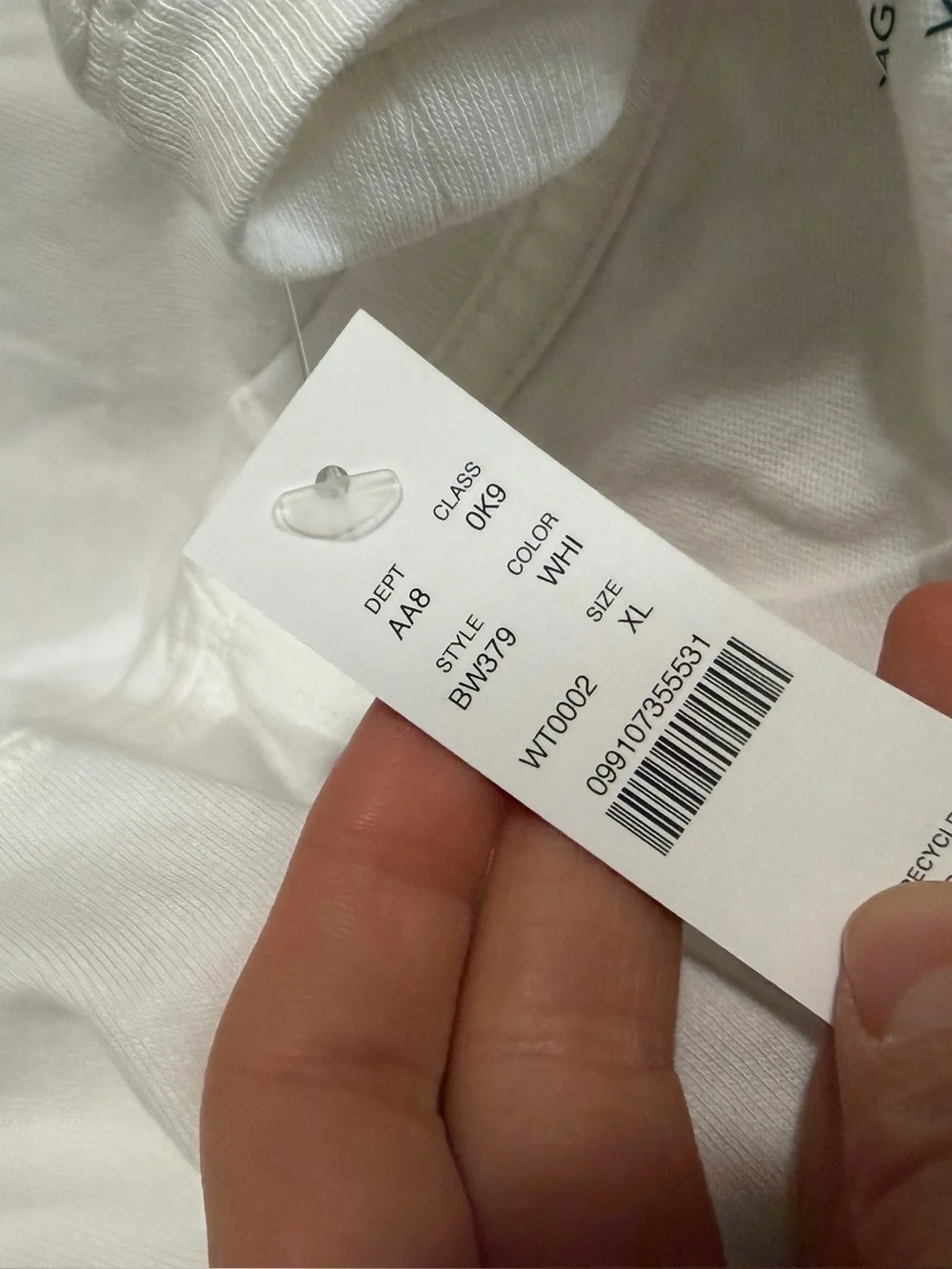 J crew white Vintage-wash cotton pocket T-shirt